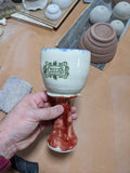 Cheers Goblet Red White Blue
