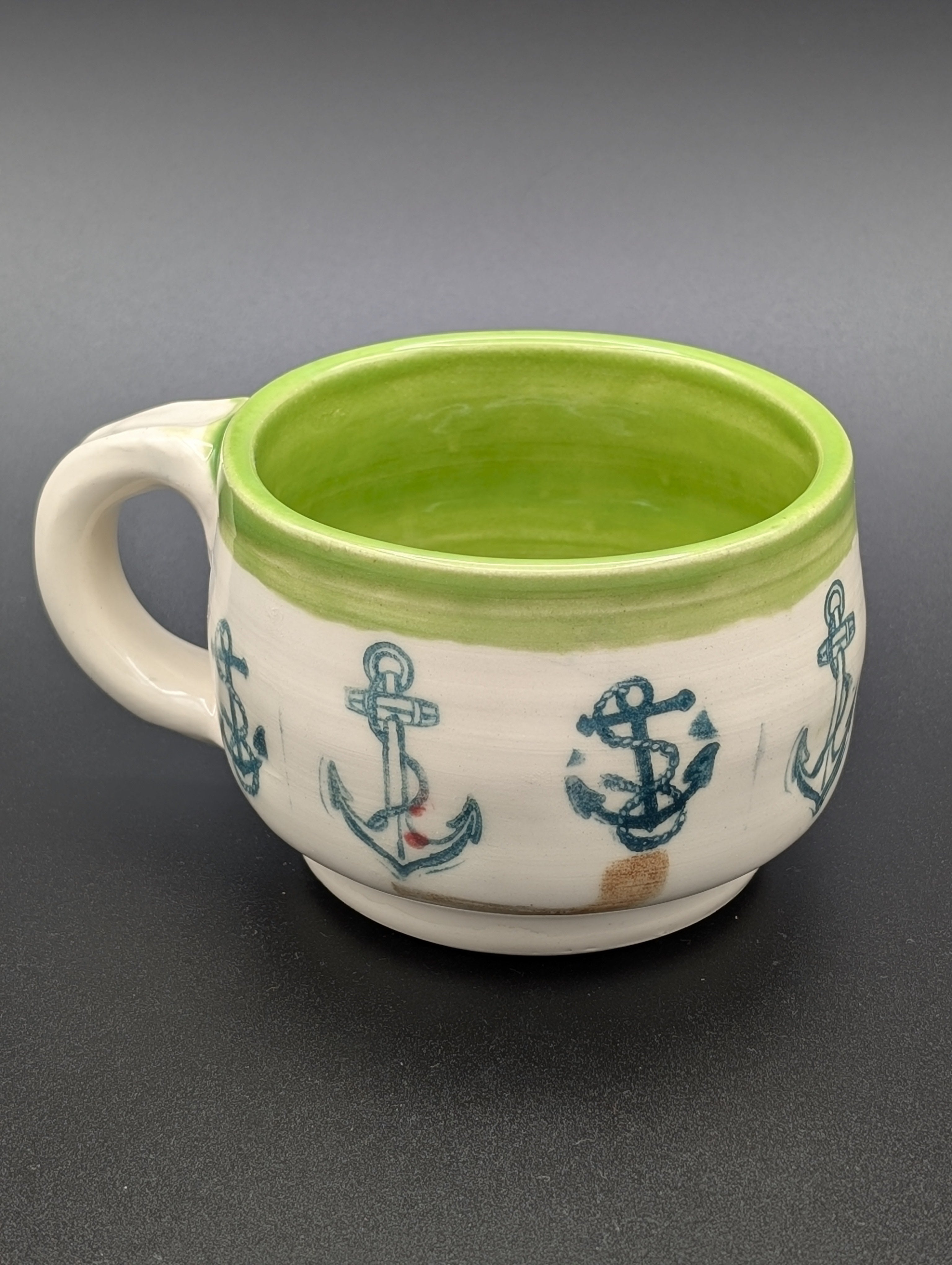Mug Green Anchor PIpe 12 oz